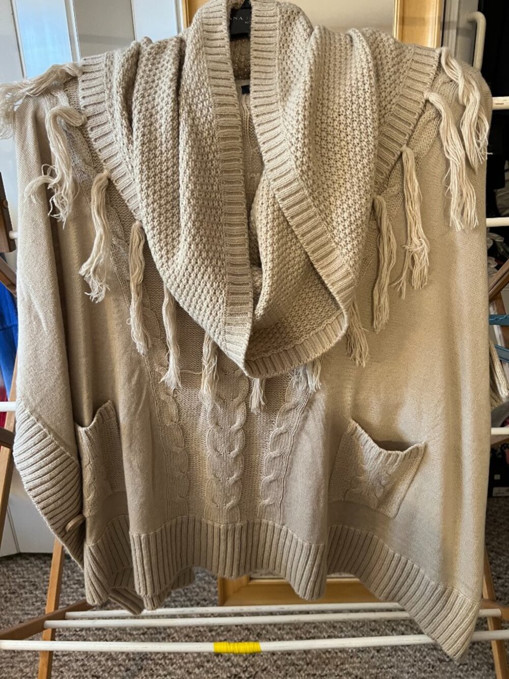 Tan Pancho style lightweight - New without tags